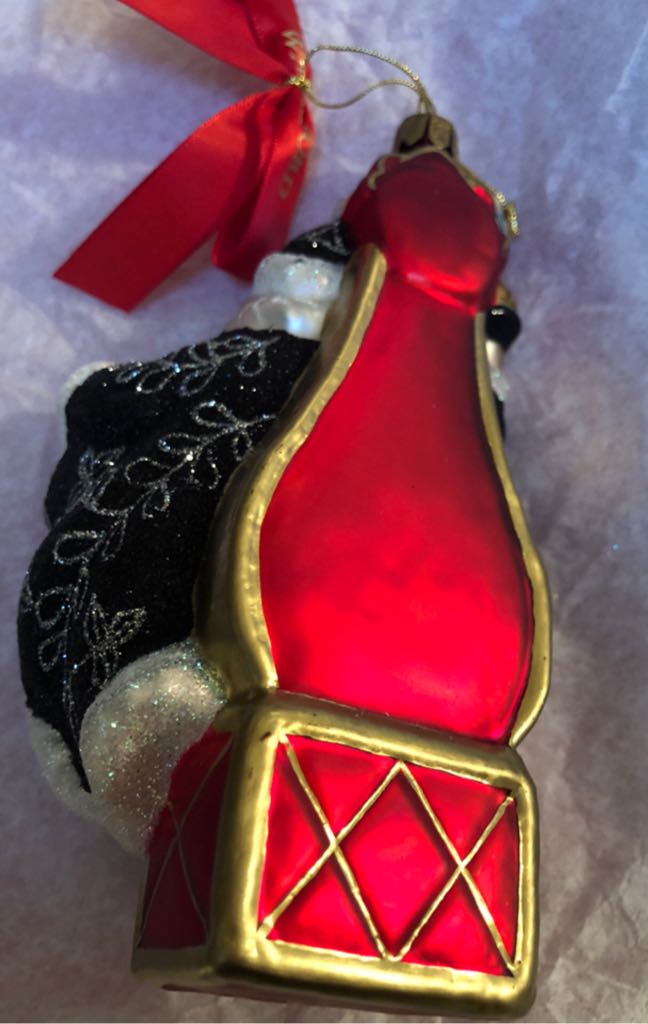 Santa Toasting Midnight  ornament collectible [Barcode 024258393851] - Main Image 2