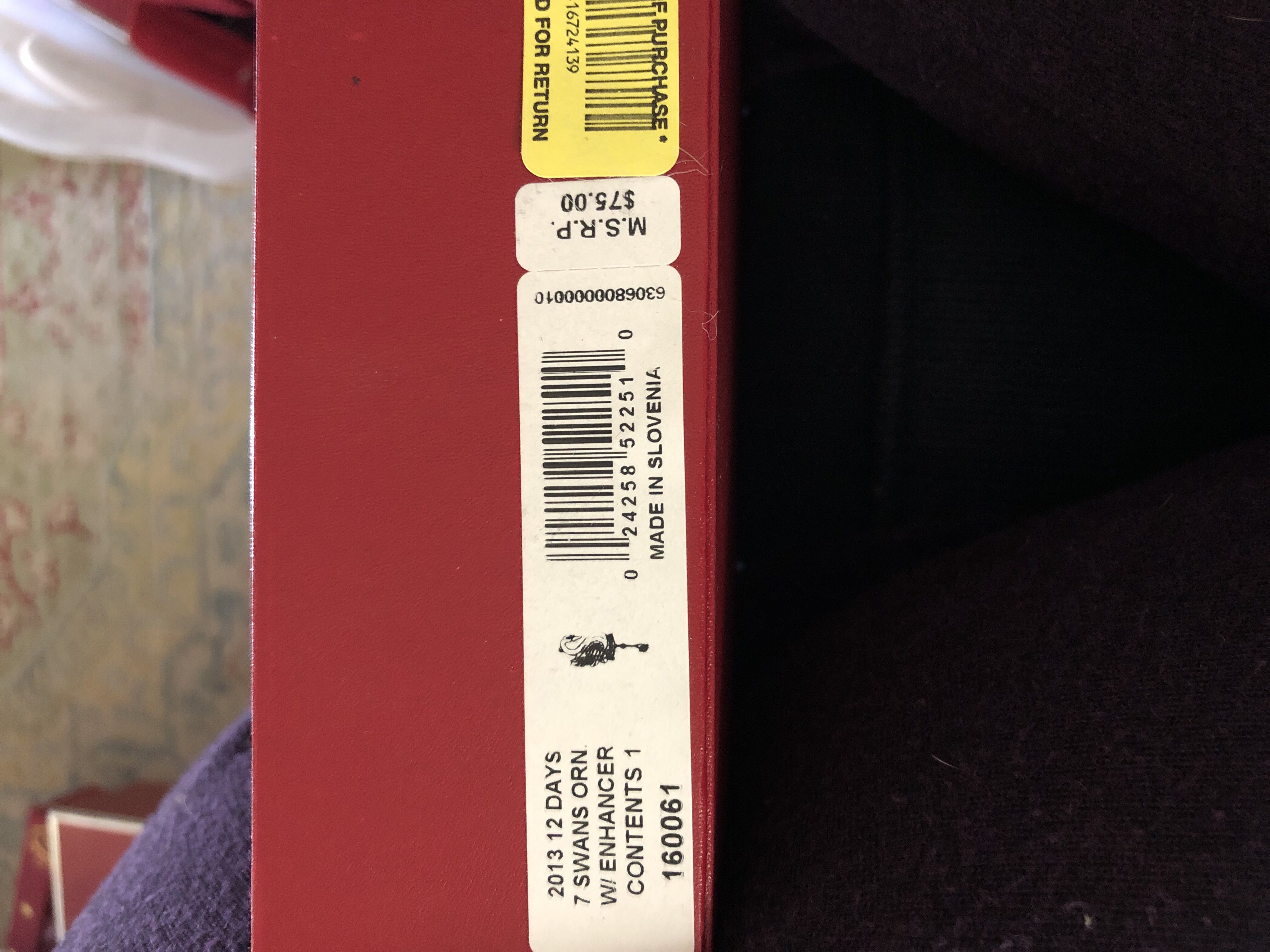 7 Swans  (The Twelve Days Of Christmas) ornament collectible [Barcode 024258522510] - Main Image 2