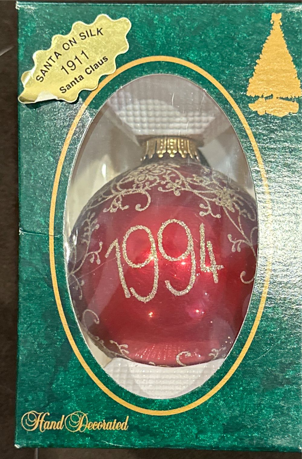 Santa On Silk: Kris Kringle 1911  ornament collectible [Barcode 024762000061] - Main Image 2