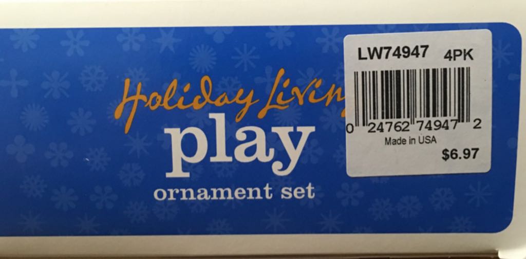 Snowman Holiday Living Play Ornament Set - Holiday Living (Snowman) ornament collectible [Barcode 024762749472] - Main Image 2