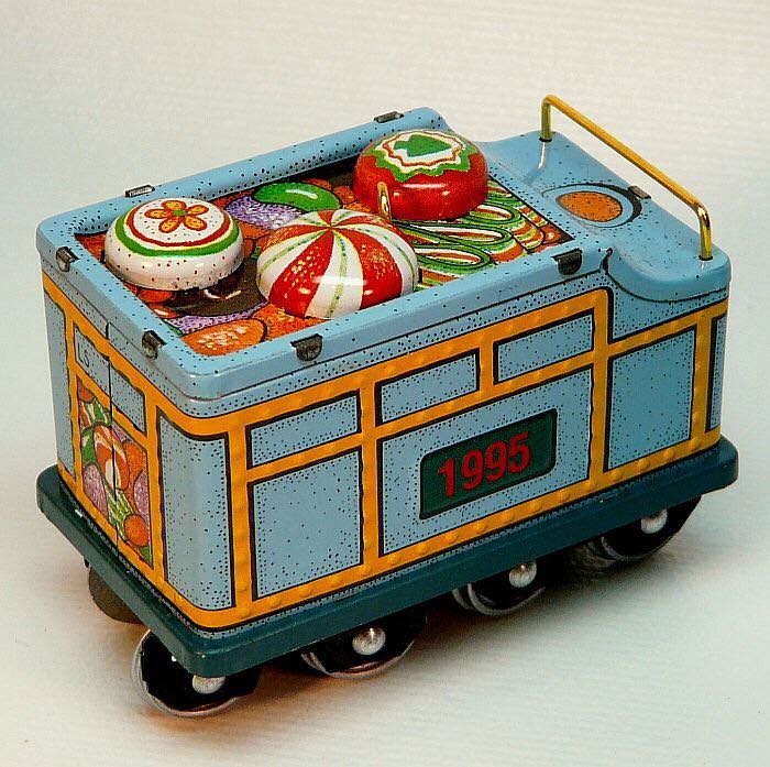 Yuletide Central #2 (of 5) Tender Car - Yuletide Central (Trains- Tin) ornament collectible [Barcode 015012180657] - Main Image 2