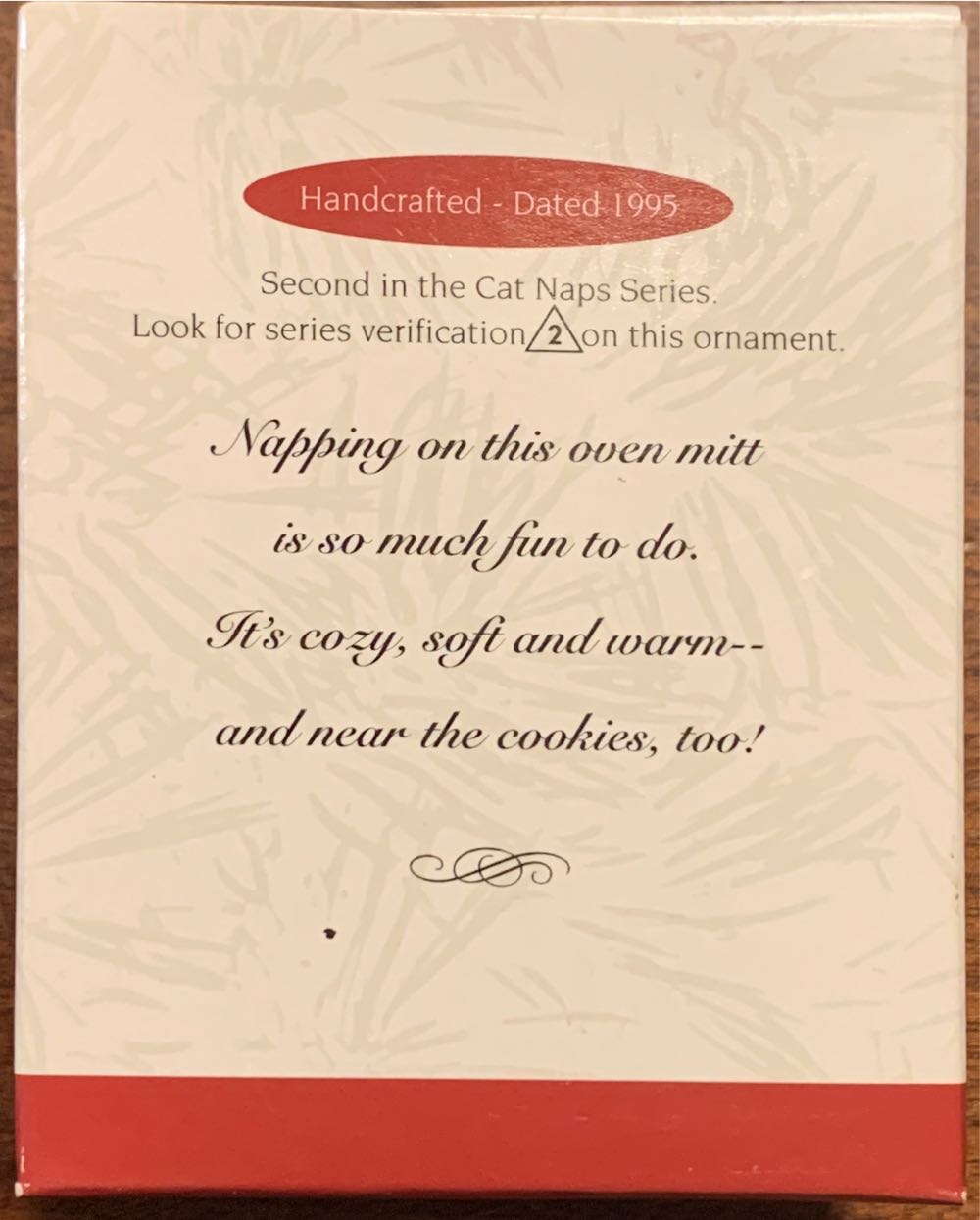 Cat Naps #2 - Keepsake Series (Cat Naps) ornament collectible [Barcode 015012180664] - Main Image 2