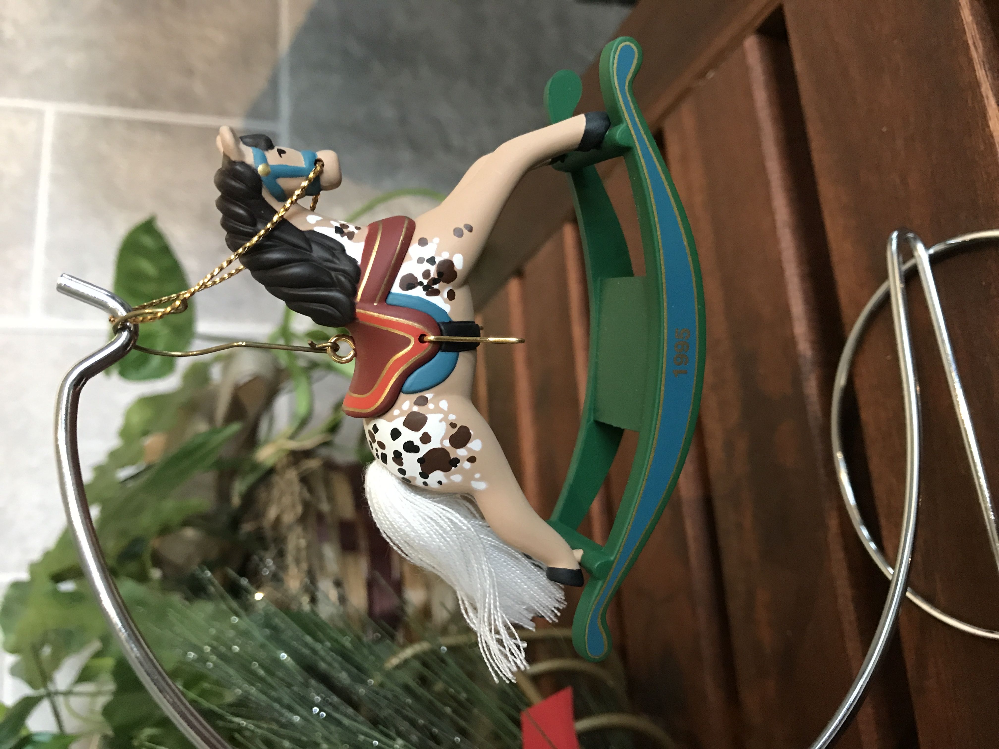 Rocking Horse 1995 - Collector’s Series (Rocking Horse) ornament collectible [Barcode 015012180985] - Main Image 2