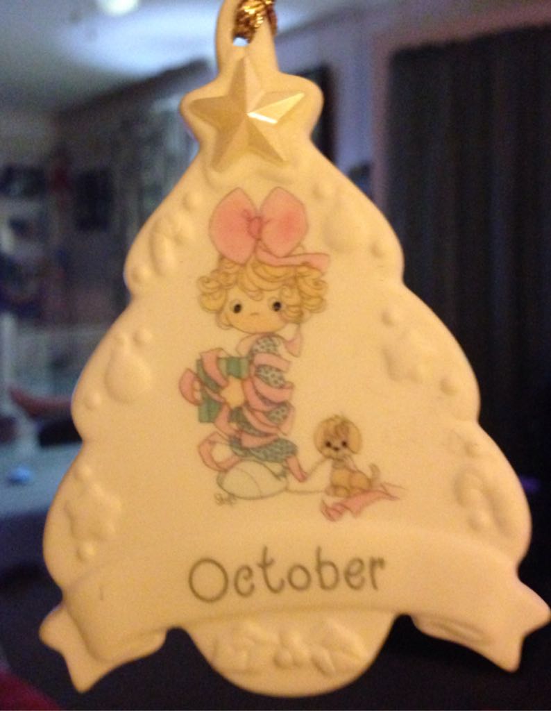 Precious Moments October Opal - Birthstone Stars Porcelain Gemstone (Precious Moments) ornament collectible [Barcode 045544251501] - Main Image 1