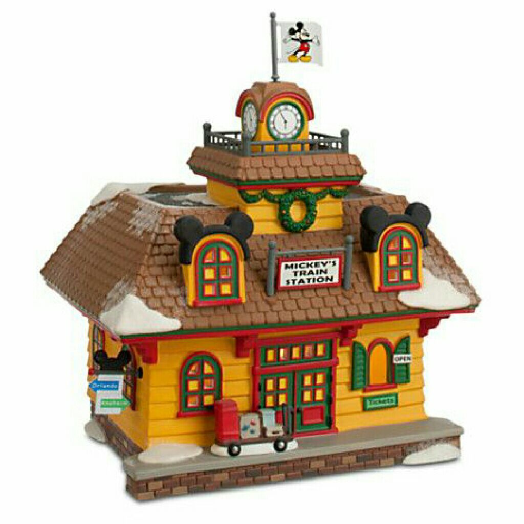 Mickey’s Train Station - 4032203 - Mickey’s Merry Christmas Village (Christmas) ornament collectible [Barcode 045544534093] - Main Image 2