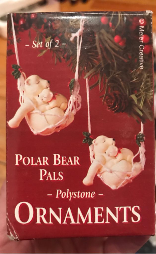 Polar Bear Pals Polystone Ornaments  ornament collectible [Barcode 047256064134] - Main Image 2