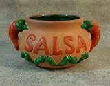 Chili Pepper Terra Cotta Salsa Pot  (Mexican Dish) ornament collectible [Barcode 047256080516] - Main Image 2