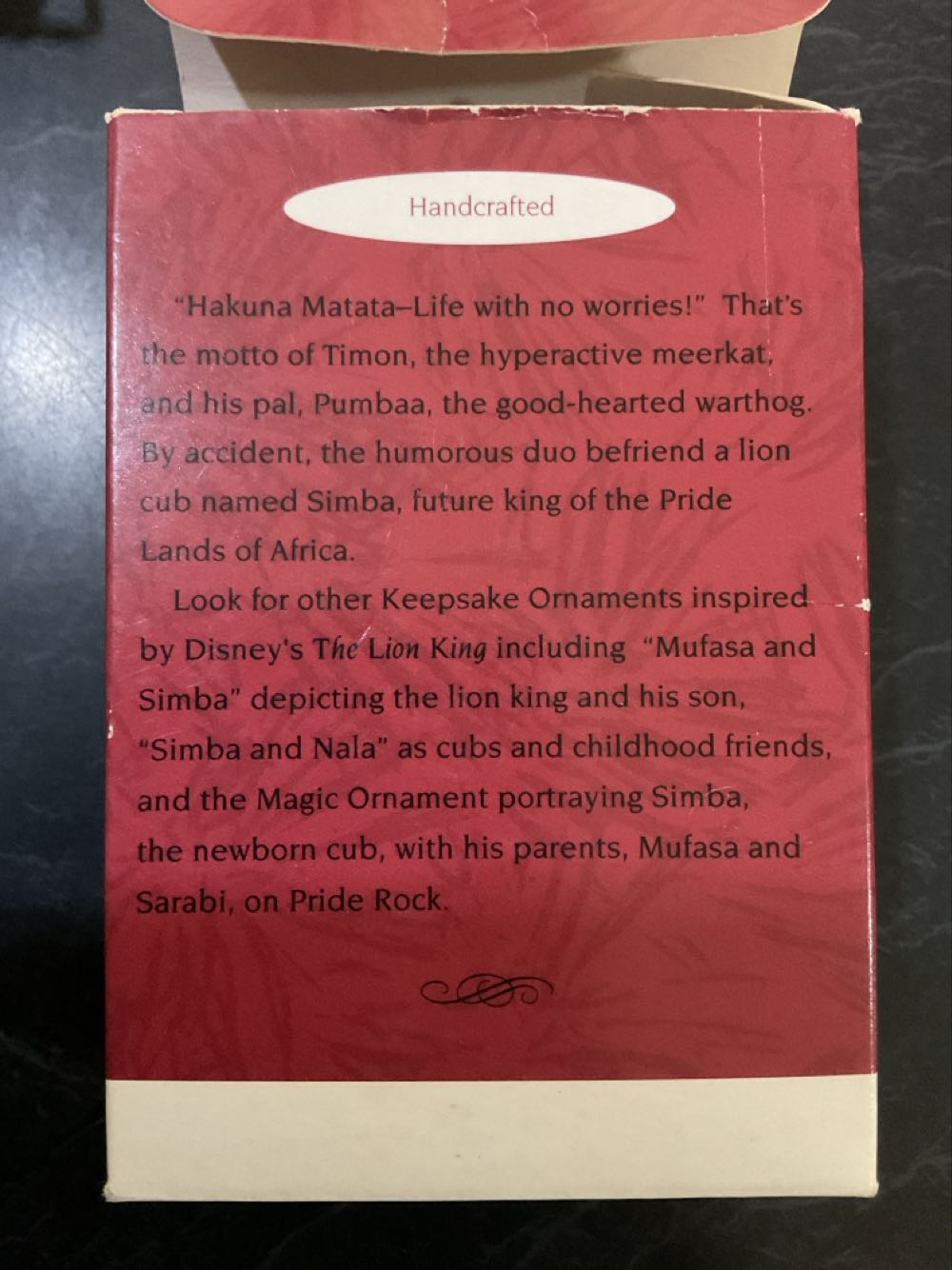 Timon And Pumbaa - Disney The Lion King (Disney) ornament collectible [Barcode 015012208948] - Main Image 2