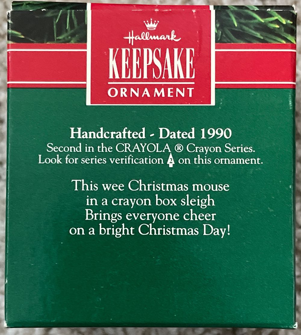 Crayola Crayon #2 (1990) Bright Moving Colors 🐶 - Crayola Crayon (Crayola Crayons) ornament collectible [Barcode 070000027444] - Main Image 2