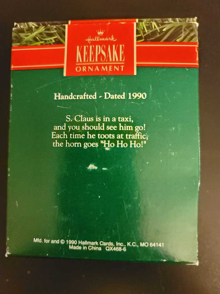 S. Claus Taxi - Santa (Transportation) ornament collectible [Barcode 070000027475] - Main Image 2