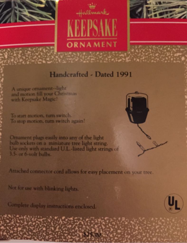 * Our First Christmas Together - Forest Frolics Series (Magic Light And Sound) ornament collectible [Barcode 070000027550] - Main Image 2