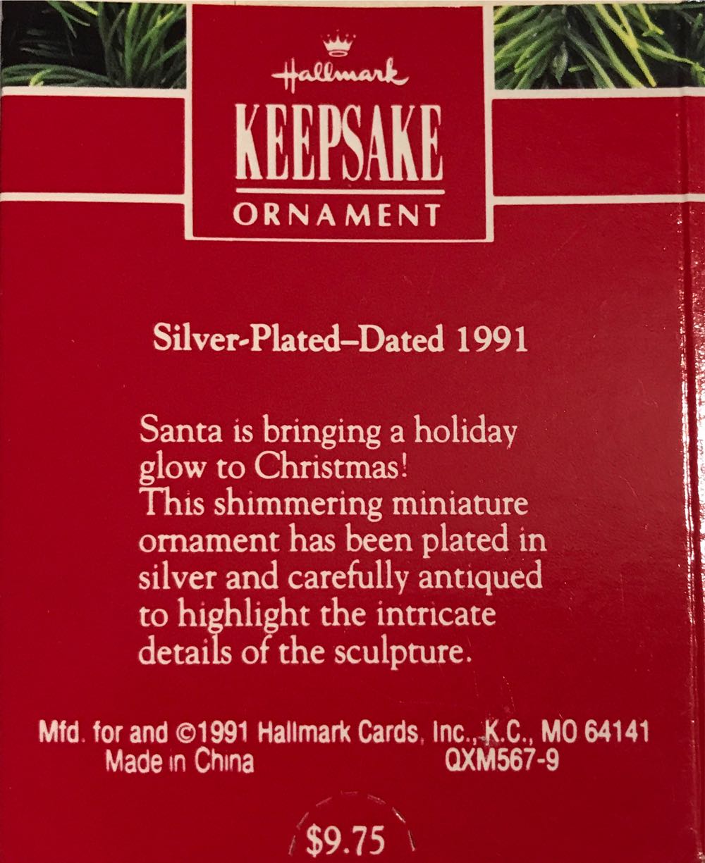 Silvery Santa - Precious Edition (Santa) ornament collectible [Barcode 070000027697] - Main Image 2