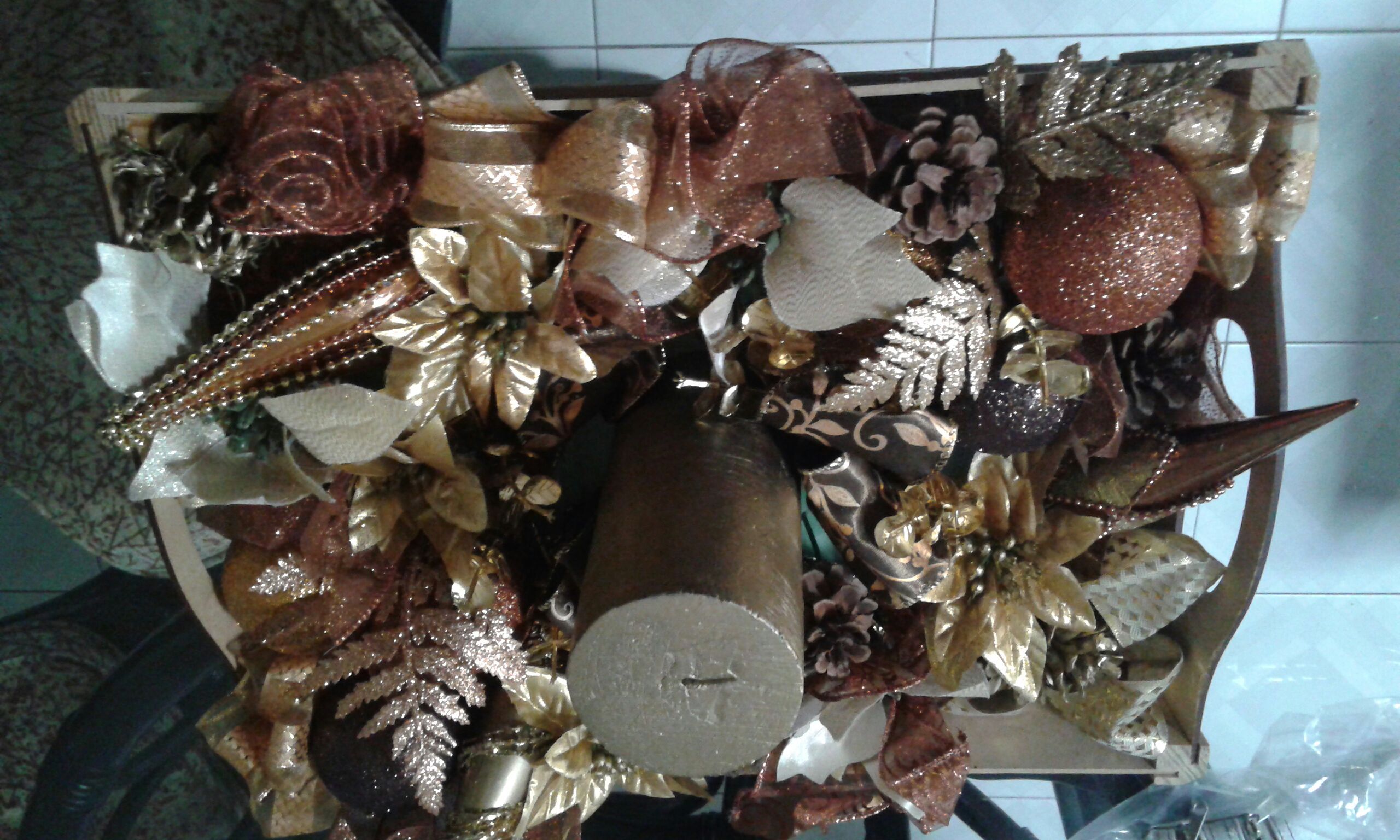 centro colores metalicos 2 - Centro de mesa (Christmas) ornament collectible [Barcode 080136240365] - Main Image 2