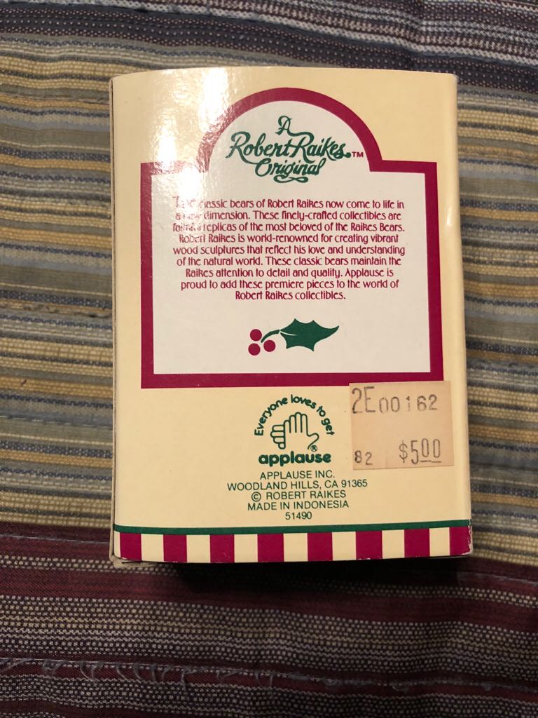 Raikes Mini Santa Bear  (Raikes Bears) ornament collectible [Barcode 083361514904] - Main Image 2