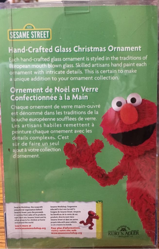 Elmo  (Sesame Street) ornament collectible [Barcode 086131048982] - Main Image 2