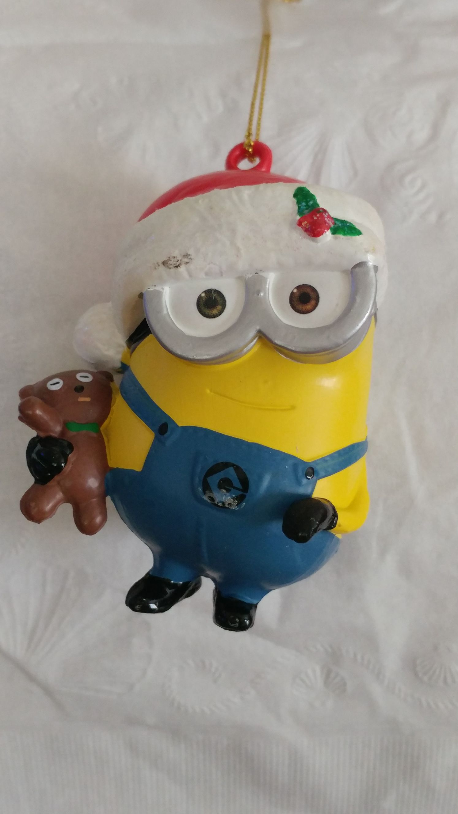 Despicable Me Minion with Teddy Bear  (Despicable Me) ornament collectible [Barcode 086131368394] - Main Image 2