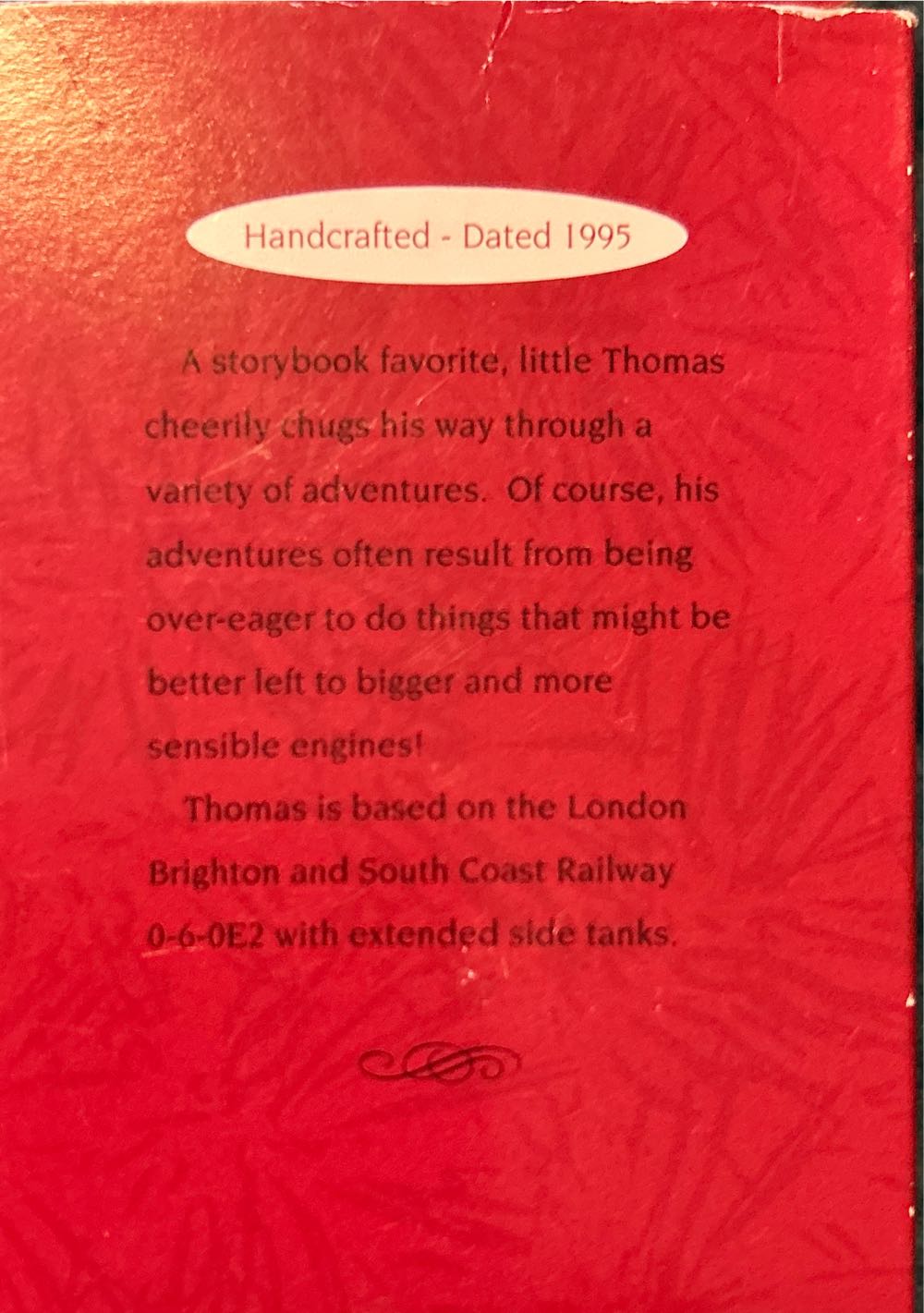 Thomas The Tank Engine #1 - Thomas - Thomas The Tank Engine (Thomas The Tank Engine) ornament collectible [Barcode 015012235807] - Main Image 3