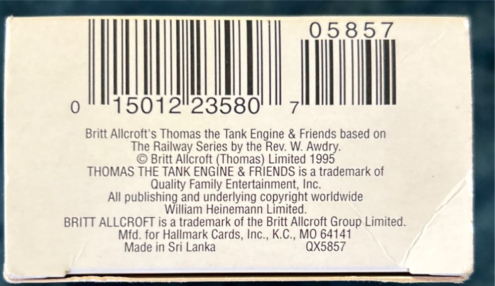 Thomas The Tank Engine #1 - Thomas - Thomas The Tank Engine (Thomas The Tank Engine) ornament collectible [Barcode 015012235807] - Main Image 4