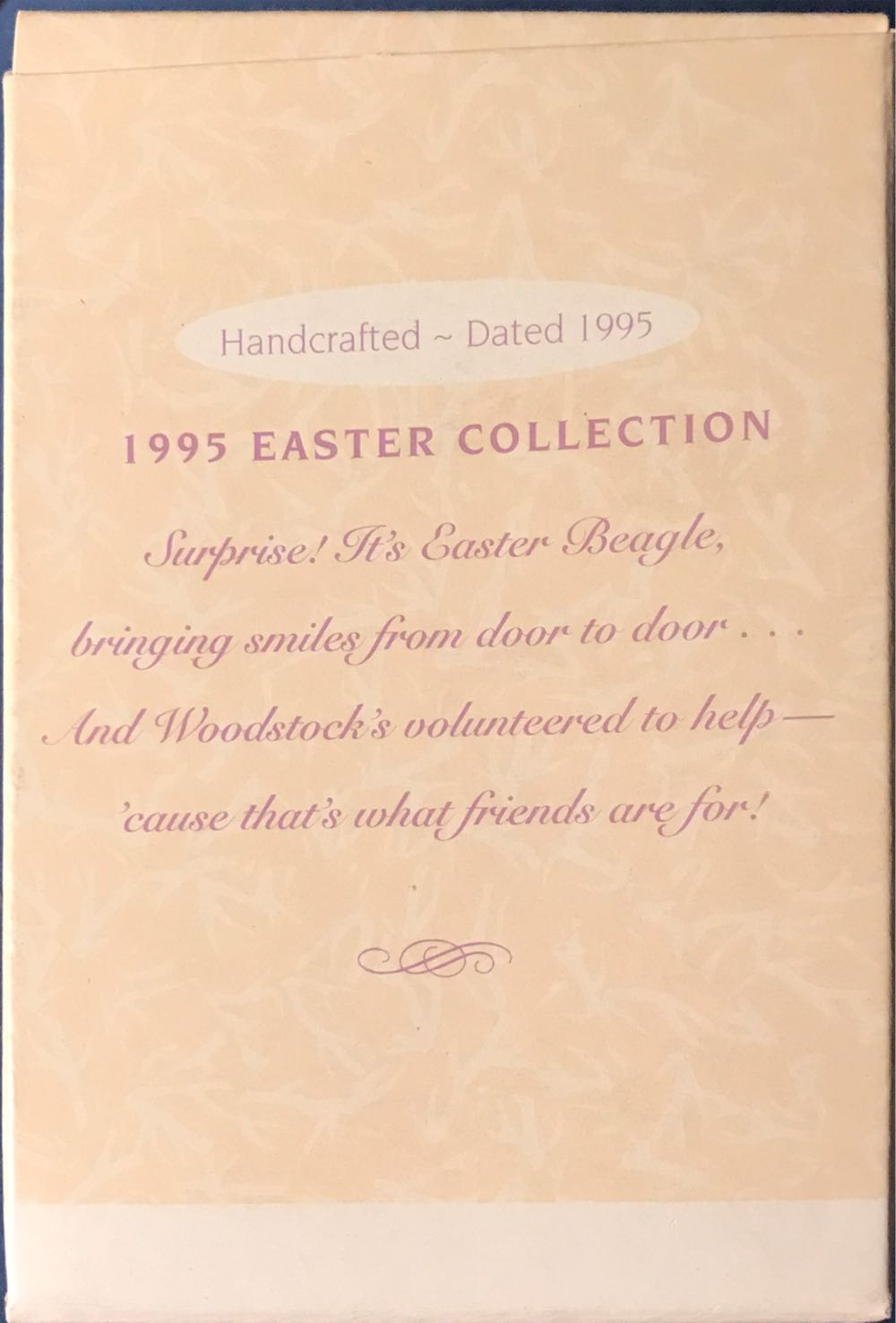 Peanuts Easter Beagle - Peanuts Easter (Easter) ornament collectible [Barcode 015012246322] - Main Image 2