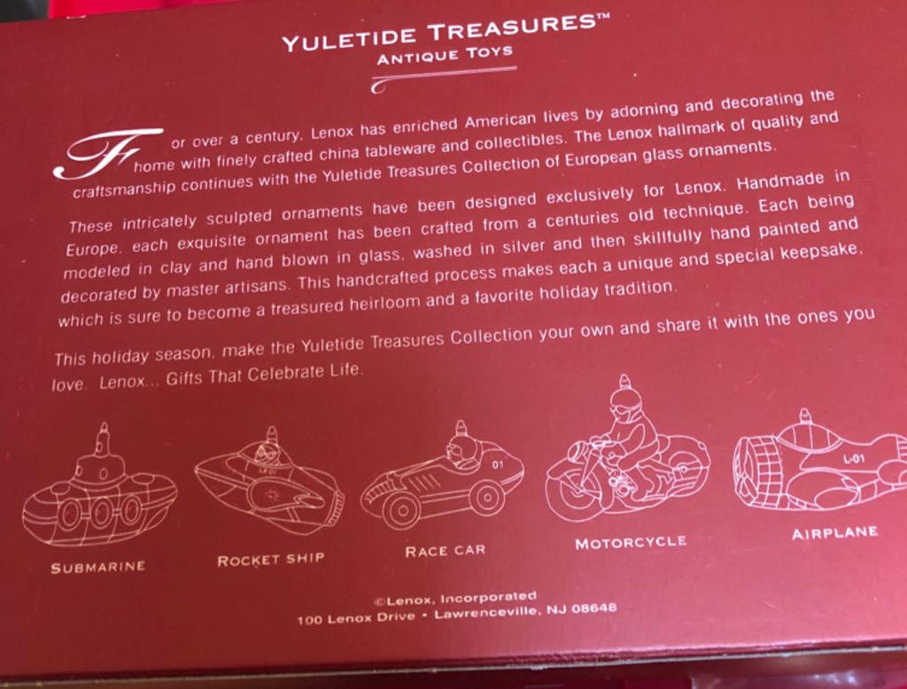 Yuletide Treasurers Submarine - Yuletide Treasures ornament collectible [Barcode 091709389213] - Main Image 2