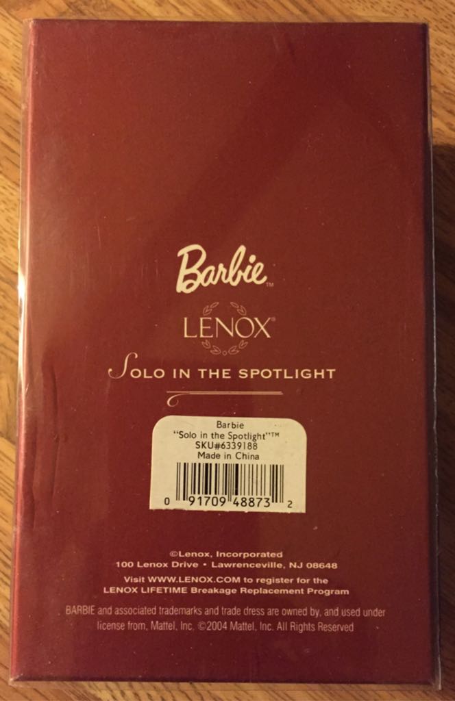 Barbie Solo In The Spotlight - Lenox ornament collectible [Barcode 091709488732] - Main Image 2