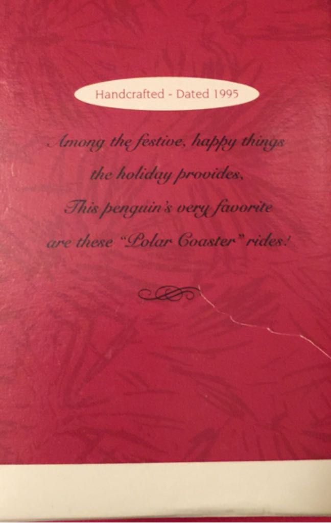 Polar Coaster - Hallmark Keepsake (Bears And Penguins) ornament collectible [Barcode 015012262704] - Main Image 2