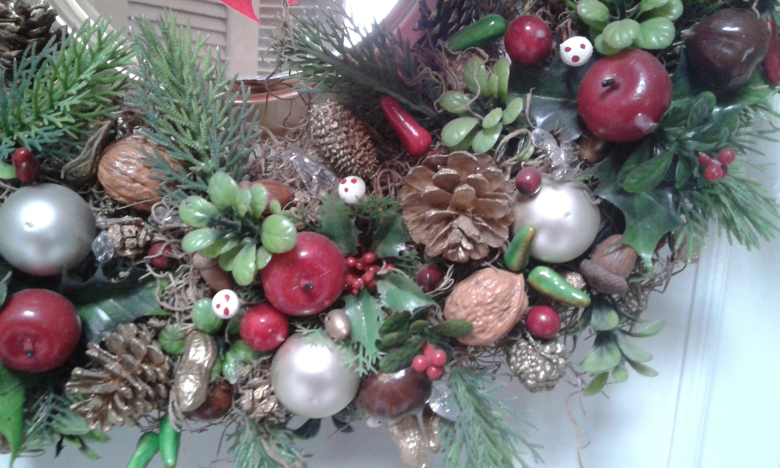 Corona de frutas - Coronas navideñas (Navidad) ornament collectible [Barcode 110064410018] - Main Image 2