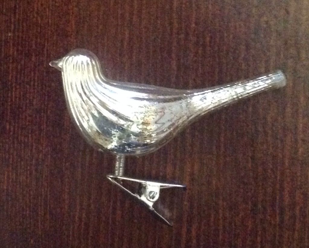 Antique Glass Bird On Clip  ornament collectible [Barcode 2015959901016] - Main Image 2