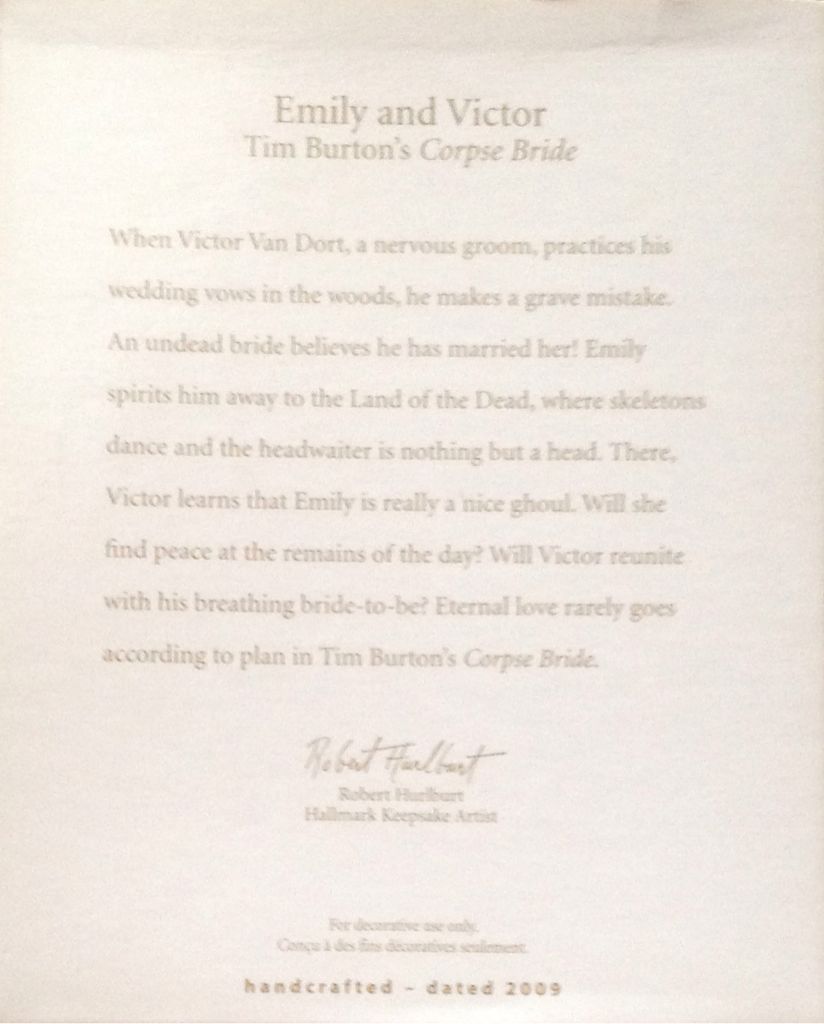 Emily And Victor QXI1355 - Corpse Bride (Tim Burton) ornament collectible [Barcode 2797201109066] - Main Image 2