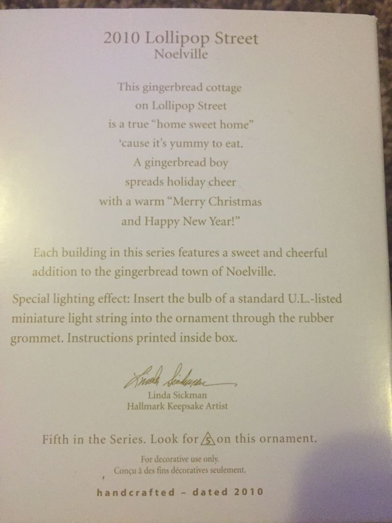 #5 Lollipop Street Noelville - Noelville (Hallmark Keepsake) ornament collectible [Barcode 2797201133818] - Main Image 2