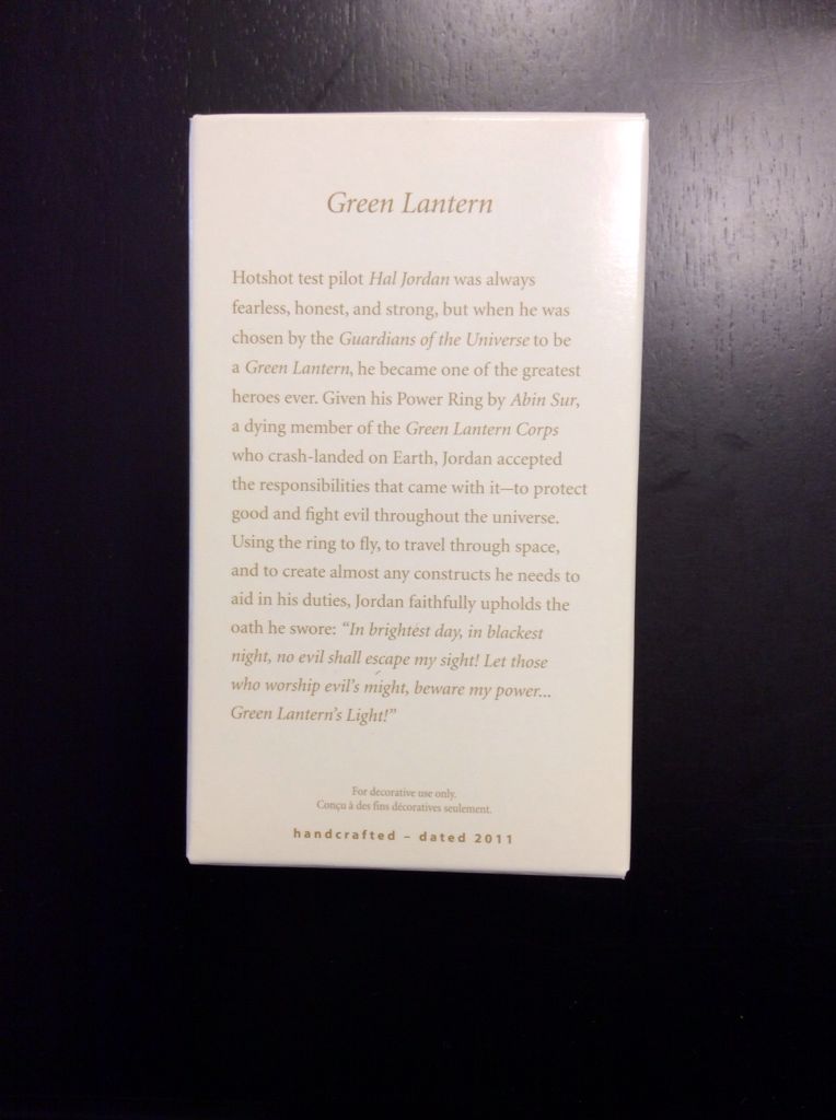 Green Lantern - DC Comics (Comic Book Characters) ornament collectible [Barcode 2797201191511] - Main Image 2