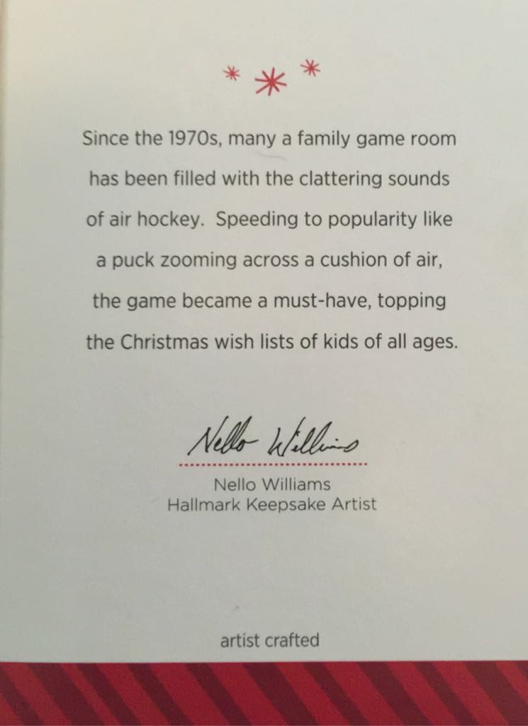 Air Hockey For Christmas - Red/White/Silver (Games, Toys) ornament collectible [Barcode 2797201464776] - Main Image 2