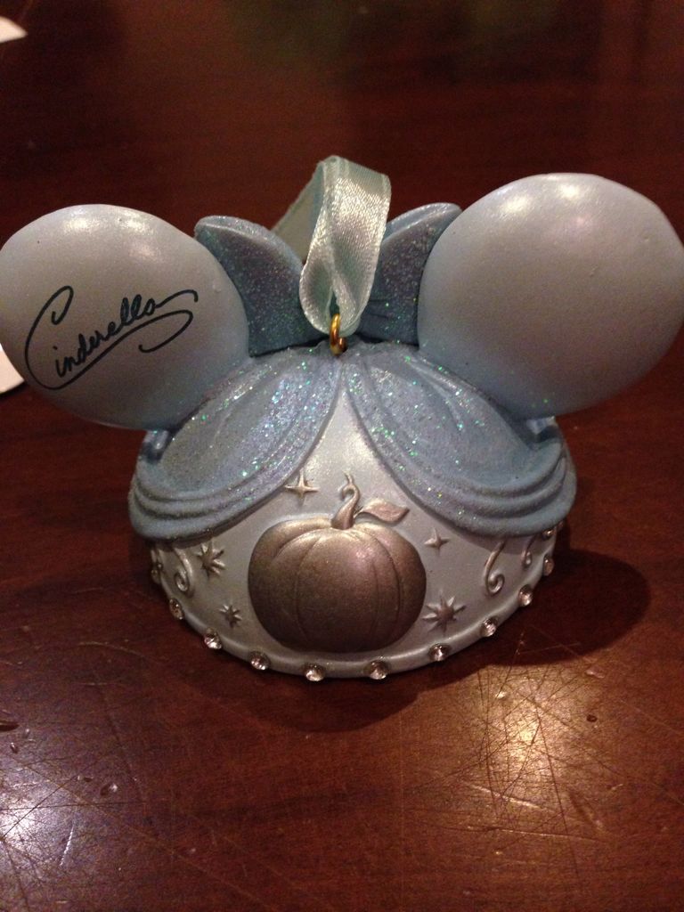 Cinderella Ear Hat Ornament Disney - Disney Ear Hat ornament collectible [Barcode 400006477590] - Main Image 2