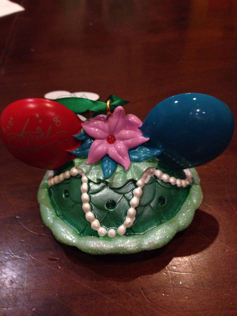 Ariel Ear Hat Ornament Disney - Disney Ear Hat ornament collectible [Barcode 400006477613] - Main Image 2