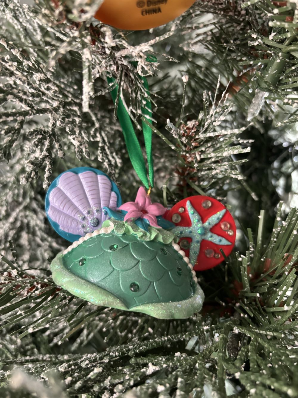 Ariel Ear Hat Ornament Disney - Disney Ear Hat ornament collectible [Barcode 400006477613] - Main Image 3