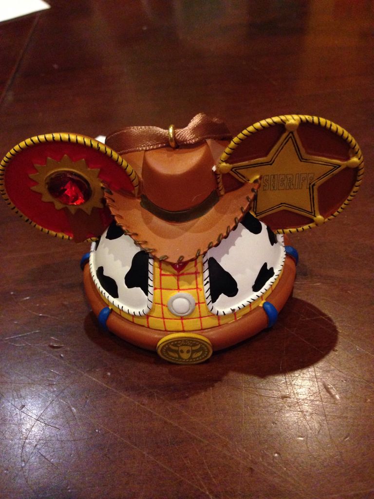 Woody Ear Hat Ornament Disney - Disney Ear Hat ornament collectible [Barcode 400006485519] - Main Image 1