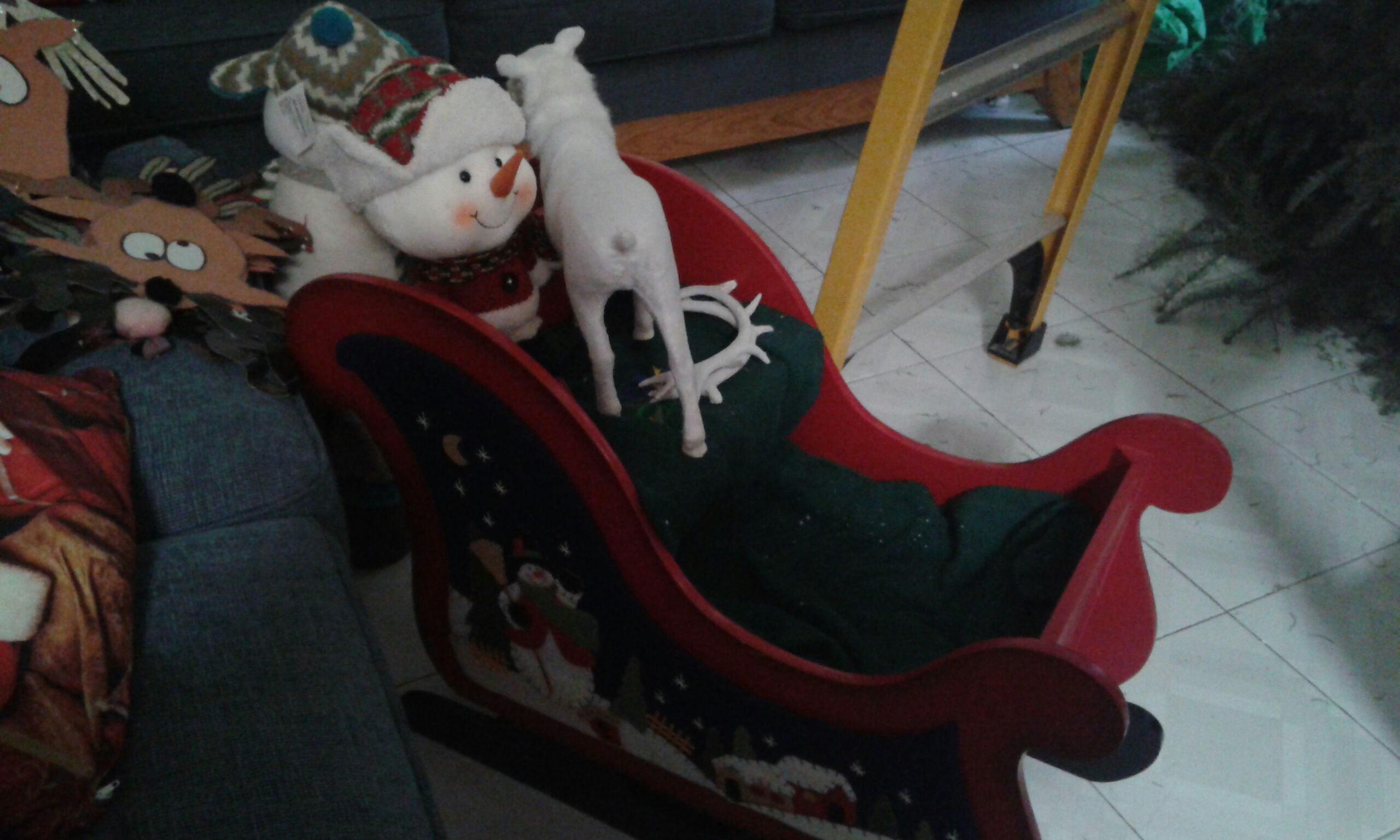 Santa Around The World USA (Black)