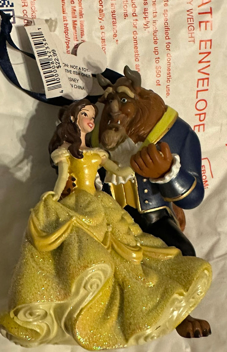 Beauty & The Beast Sketchbook Ornament - Disney Store (Beauty and the Beast) ornament collectible [Barcode 400008323581] - Main Image 2