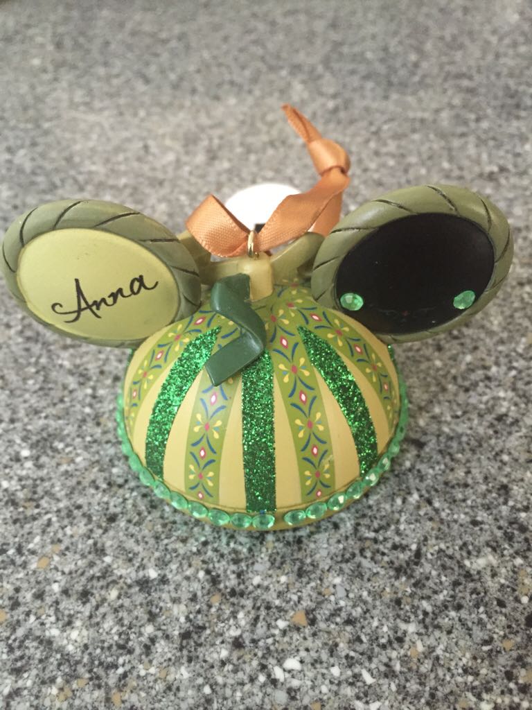 Anna Ear Hat Ornament Disney - Disney Ear Hat (Mickey Ear Hat) ornament collectible [Barcode 400009040654] - Main Image 2