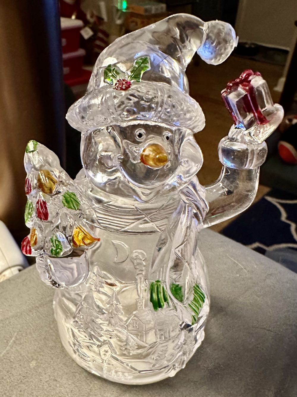 Snowman Light Up  (Snowman) ornament collectible [Barcode 400022657341] - Main Image 2