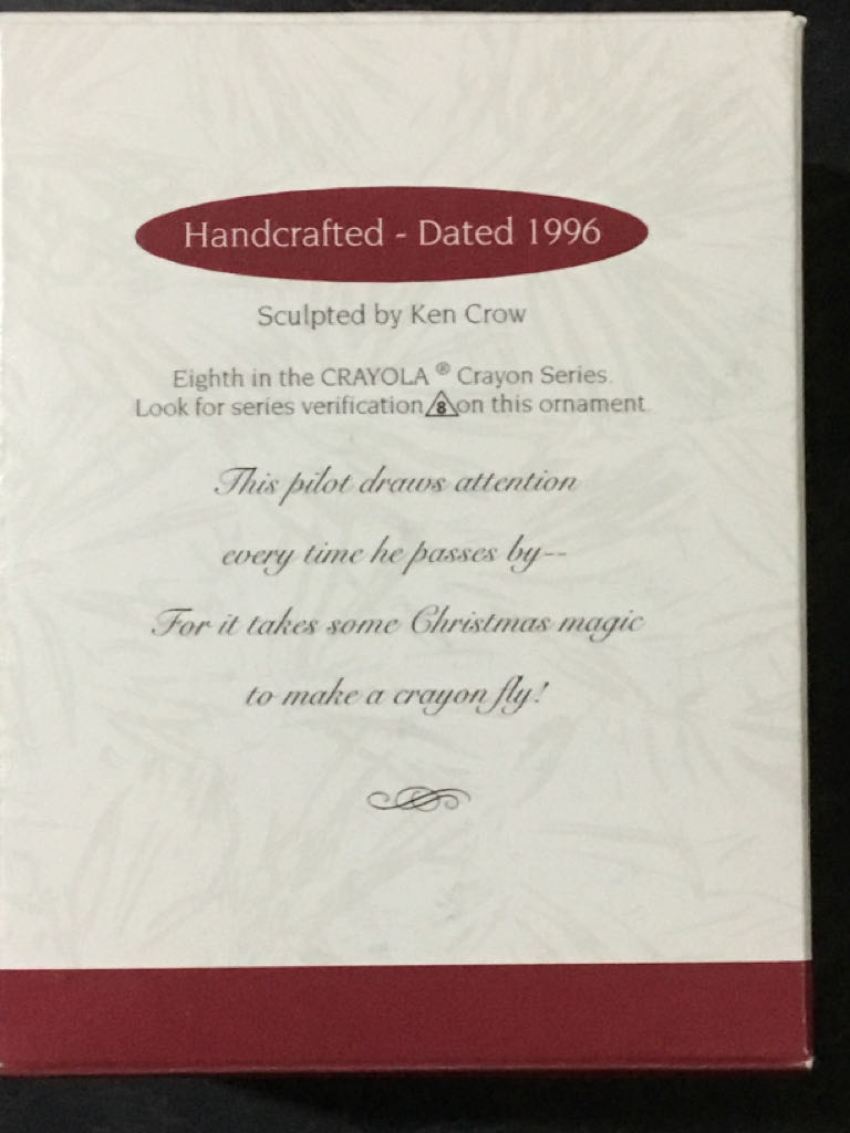 Crayola Crayon #8 (1996) Bright Flying Colors 🐶🐻 - Crayola Crayon (Crayola) ornament collectible [Barcode 015012284751] - Main Image 2