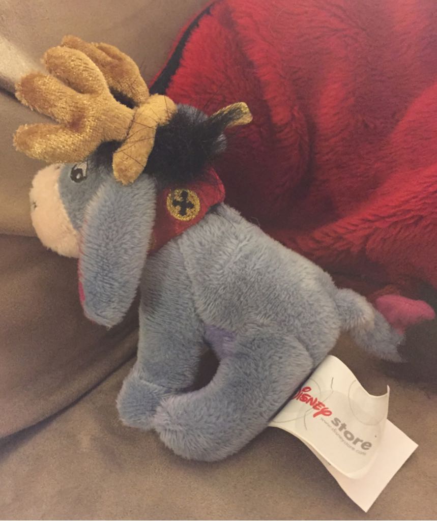 Eeyore With Reindeer Antlers - Plush (Disney Eeyore) ornament collectible [Barcode 412178710122] - Main Image 2