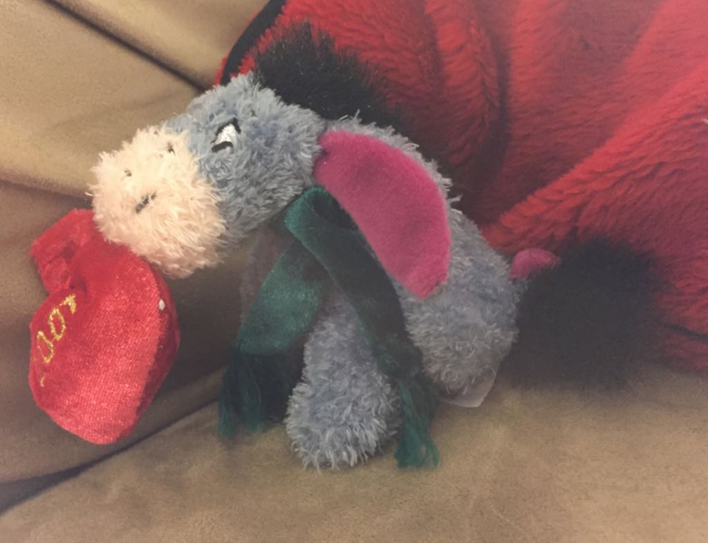 Eeyore Holding Gift Bag - Yearly Plush (Disney Eeyore) ornament collectible [Barcode 417207028520] - Main Image 1