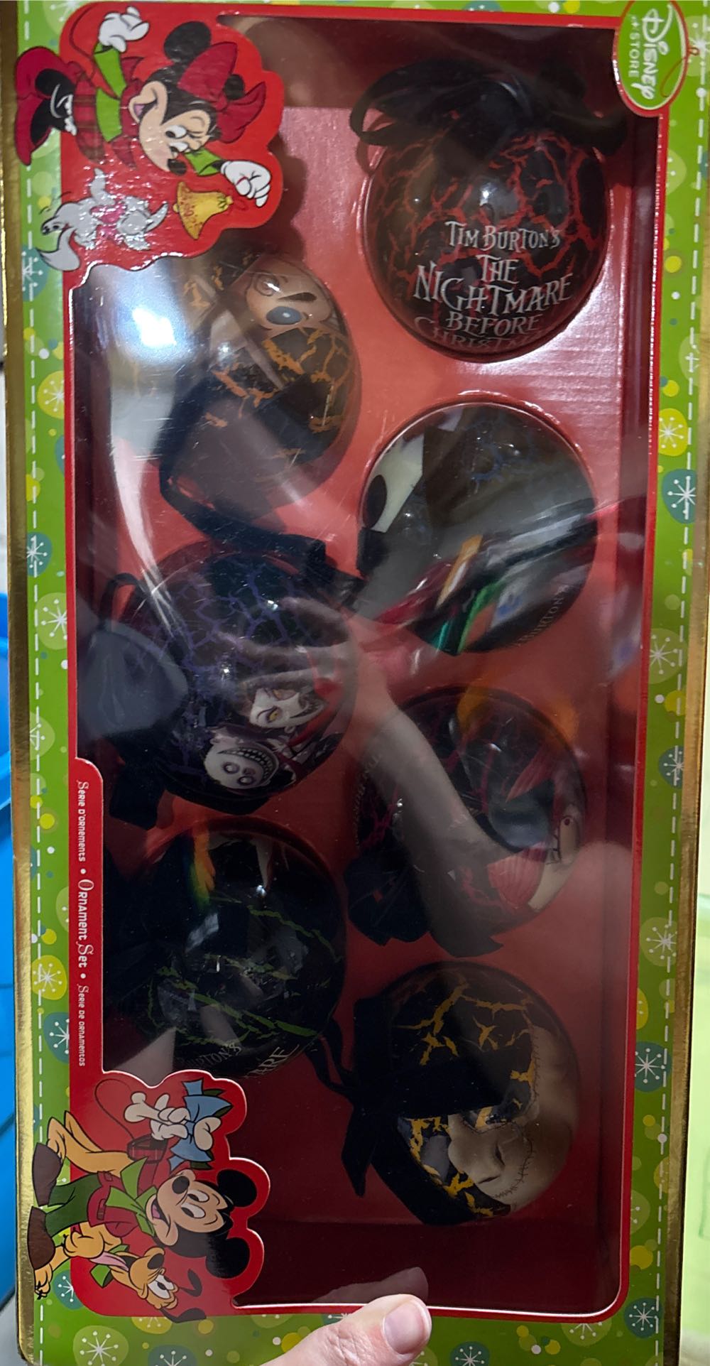 NBC - Nightmare Before Christmas Crackle Ornament Set - Disney Store (The Nightmare Before Christmas) ornament collectible [Barcode 464349810599] - Main Image 2