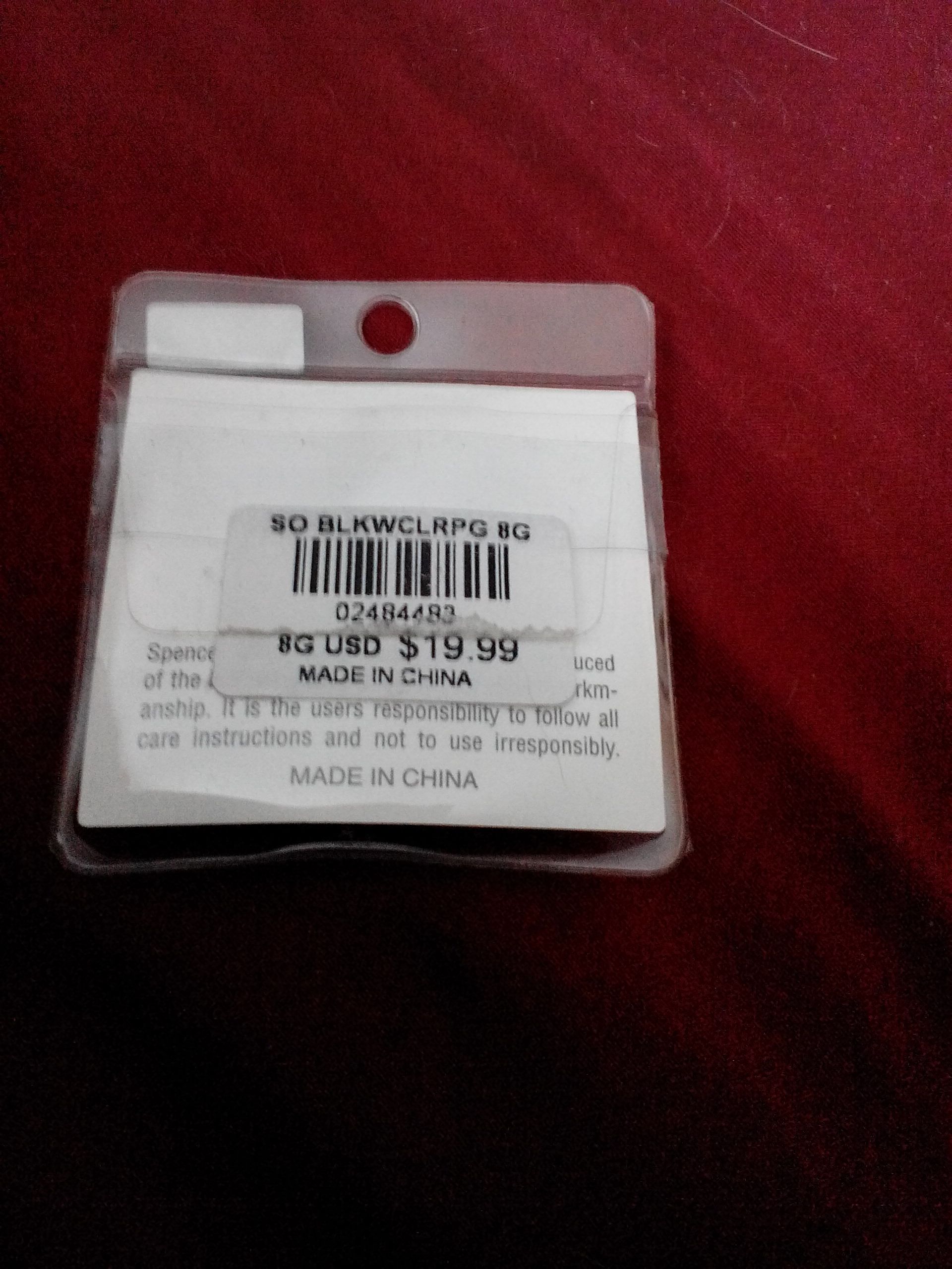 Body Rage Acrylic 8 G ear  (Yve’s Body Jewelry) ornament collectible [Barcode 55131285] - Main Image 2