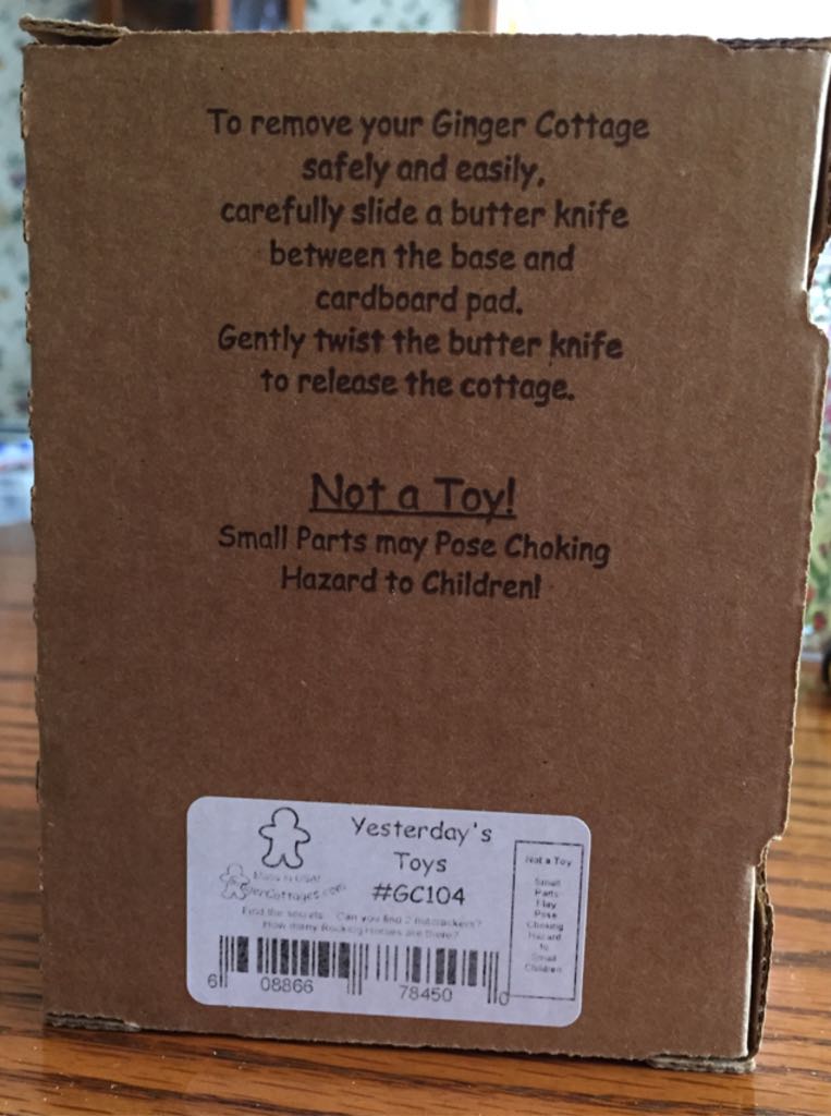 Yesterday’s Toys - Ginger Cottages (Ginger Cottages) ornament collectible [Barcode 608866784500] - Main Image 2