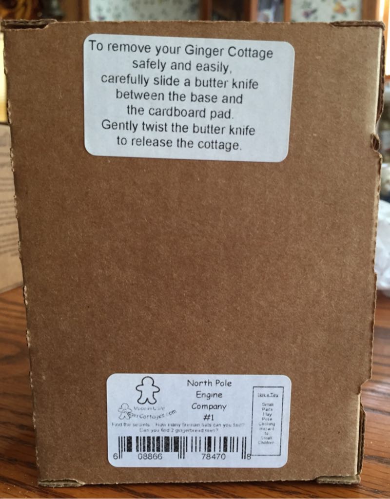 North Pole Engine Company - Ginger Cottages (Ginger Cottages) ornament collectible [Barcode 608866784708] - Main Image 2