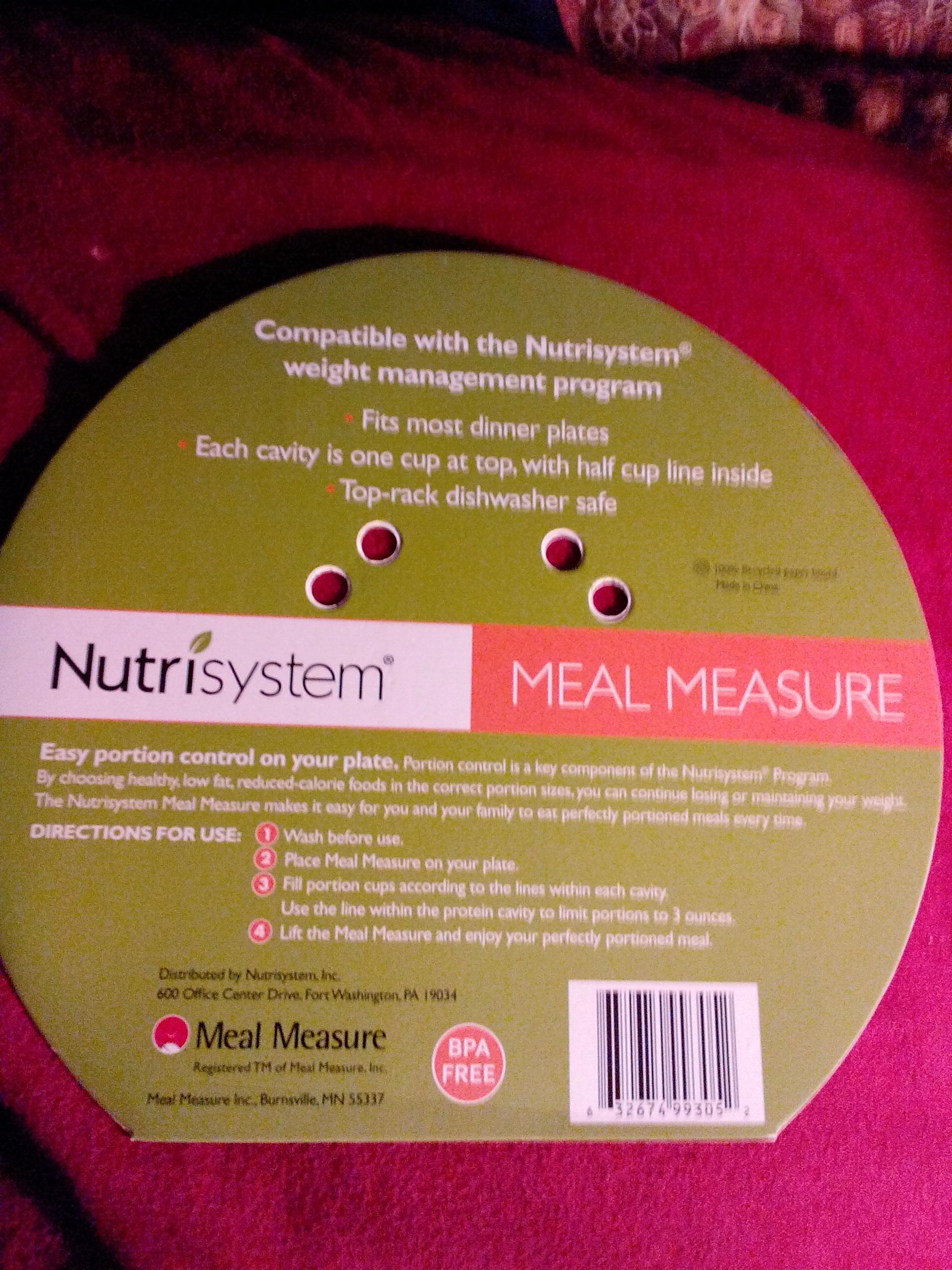 Nutrisystem Meal Measure  (Nutrisystem) ornament collectible [Barcode 632674993052] - Main Image 2