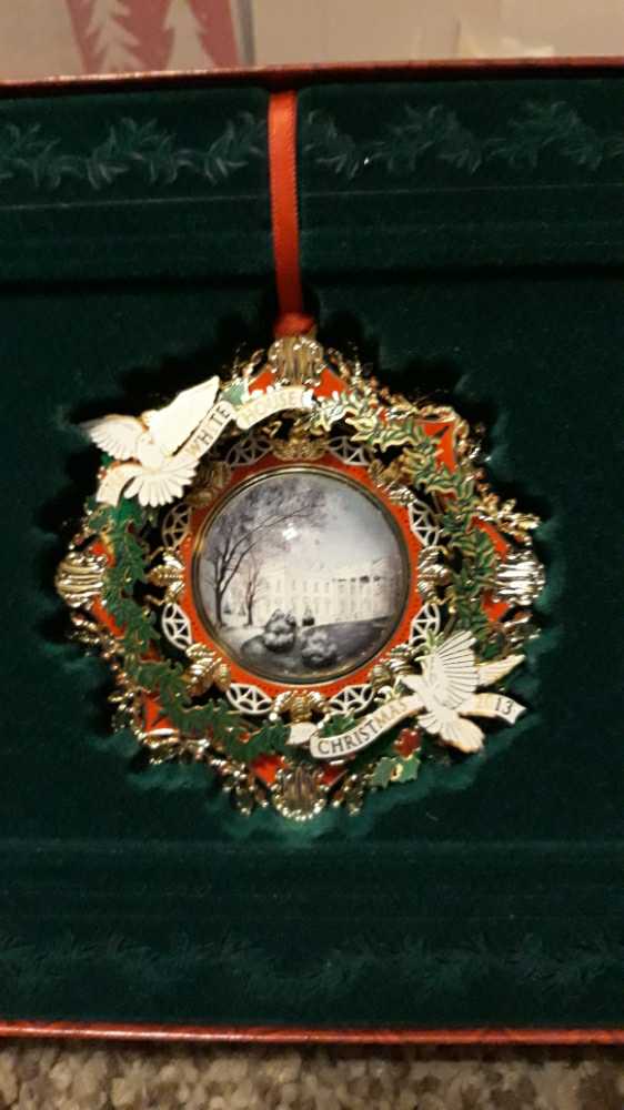 White House Christmas Ornament 2007 - White House Christmas Ornament (Grover Cleveland) ornament collectible [Barcode 634228395732] - Main Image 2