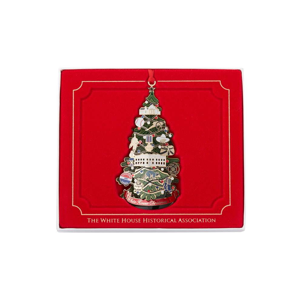 The White House Christmas Ornament 2015 - Whitehouse Chistmas Ornament (Calvin Coolidge) ornament collectible [Barcode 634228553880] - Main Image 4